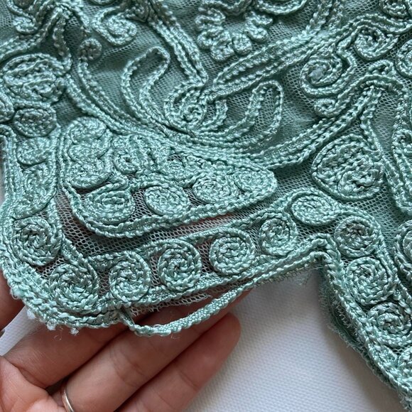 Vintage Y2K Sheer Embroidered Top - Picture 7 of 8